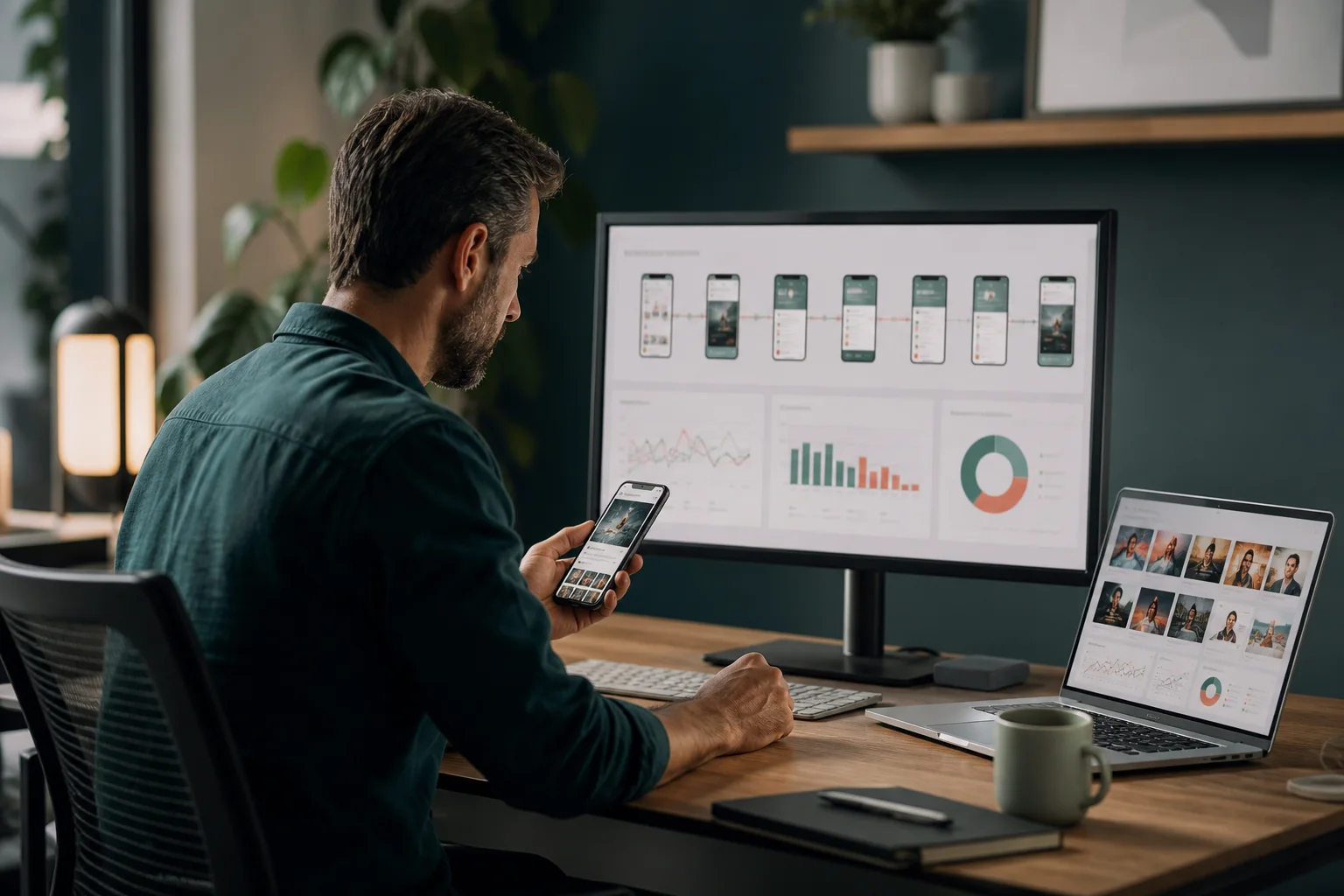 Performance marketer reviewing a mobile customer-acquisition campaign