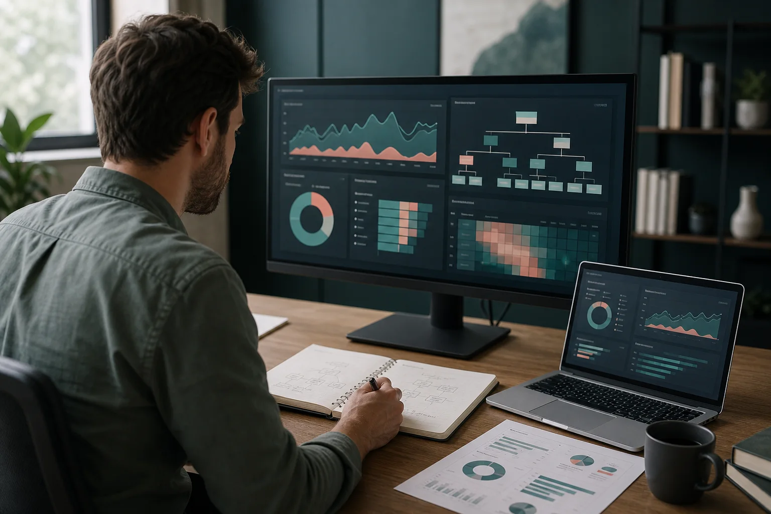 Search strategist performing a technical SEO and content-structure audit